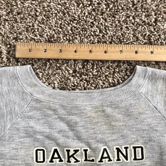 Vintage Champion Oakland Raiders Sweatshirt Mens M Gray Crewneck Pullover USA